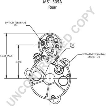 Prestolite Electric MS1-305A - Стартер autocars.com.ua