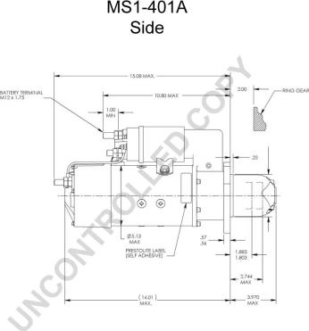 Prestolite Electric MS1-401A - Стартер autocars.com.ua