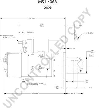 Prestolite Electric MS1-406A - Стартер autodnr.net