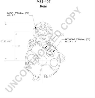 Prestolite Electric MS1-407A - Стартер autocars.com.ua