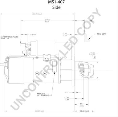 Prestolite Electric MS1-407A - Стартер autocars.com.ua