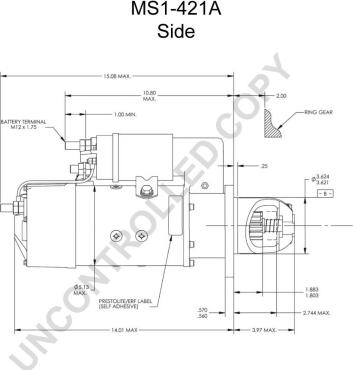 Prestolite Electric MS1-421A - Стартер autocars.com.ua