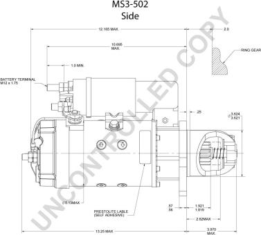 Prestolite Electric MS3-502 - Стартер autocars.com.ua