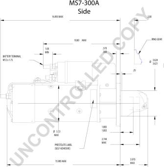 Prestolite Electric MS7-300A - Стартер autocars.com.ua