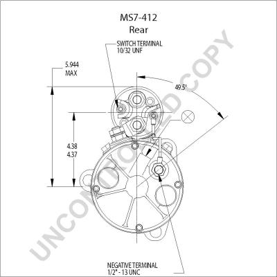 Prestolite Electric MS7-412A - Стартер avtokuzovplus.com.ua