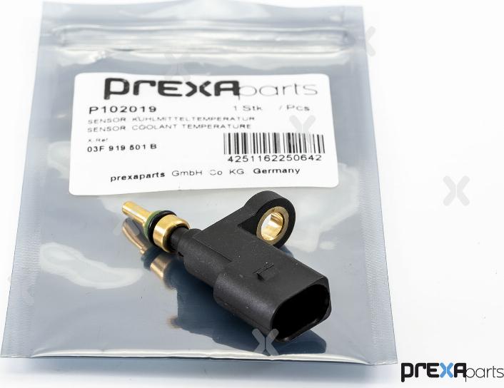 PREXAparts P102019 - Датчик, температура охлаждающей жидкости avtokuzovplus.com.ua