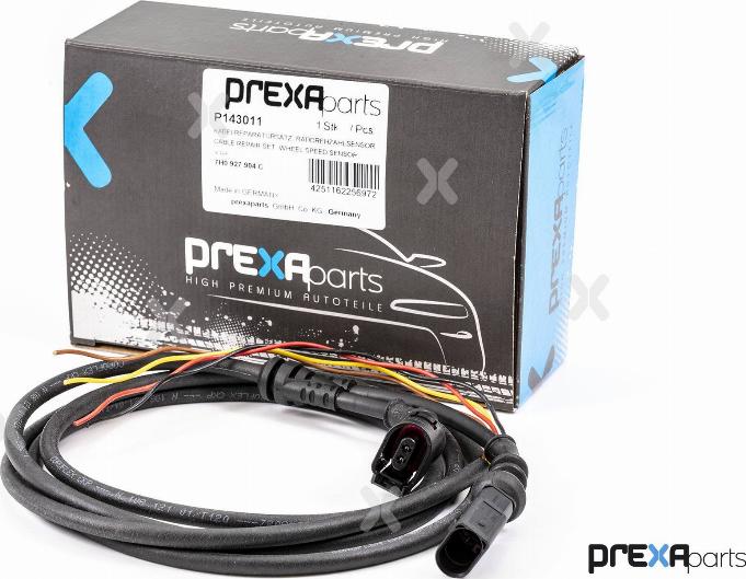 PREXAparts P143011 - Ремонтний комплект кабелю, датчик частоти обертання колеса autocars.com.ua