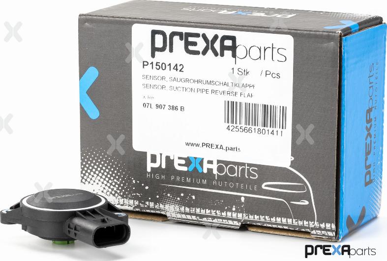 PREXAparts P150142 - Датчик, що перенаправляє заслінка впускного газопроводу autocars.com.ua