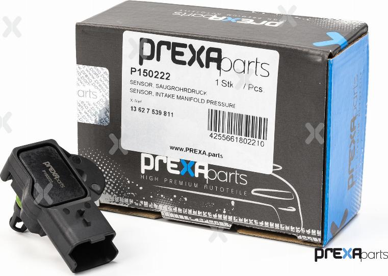 PREXAparts P150222 - Датчик, тиск у впускний трубі autocars.com.ua