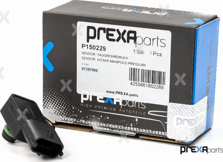 PREXAparts P150229 - Датчик, тиск у впускний трубі autocars.com.ua