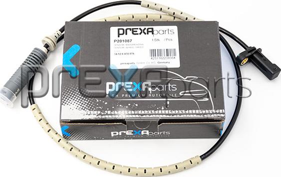 PREXAparts P201087 - Датчик ABS, частота обертання колеса autocars.com.ua