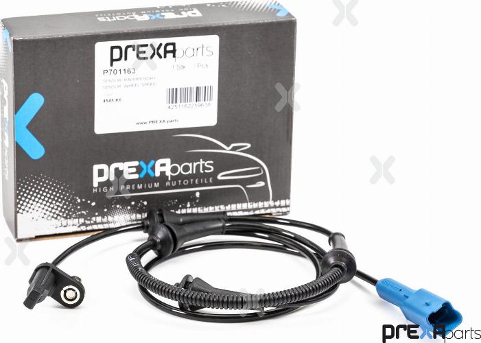 PREXAparts P701163 - Датчик ABS, частота обертання колеса autocars.com.ua