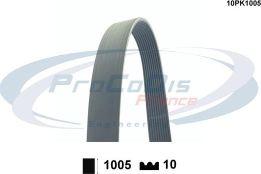 Procodis France 10PK1005 - Поликлиновой ремінь autocars.com.ua