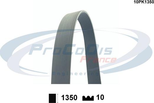 Procodis France 10PK1350 - Поликлиновой ремінь autocars.com.ua