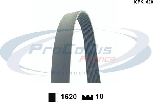 Procodis France 10PK1620 - Поликлиновой ремінь autocars.com.ua