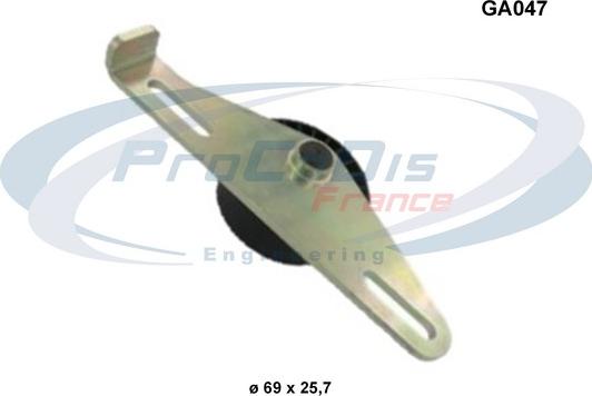 Procodis France GA047 - Натягувач ременя, клинові зуб. autocars.com.ua