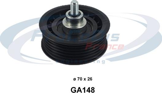 Procodis France GA148 - Натягувач ременя, клинові зуб. autocars.com.ua