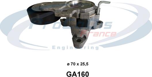 Procodis France GA160 - Натягувач ременя, клинові зуб. autocars.com.ua