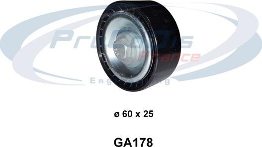 Procodis France GA178 - Натягувач ременя, клинові зуб. autocars.com.ua