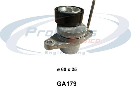 Procodis France GA179 - Натягувач ременя, клинові зуб. autocars.com.ua