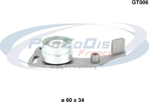Procodis France GT006 - Натяжна ролик, ремінь ГРМ autocars.com.ua