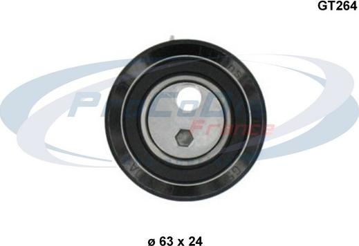 Procodis France GT264 - Натяжна ролик, ремінь ГРМ autocars.com.ua