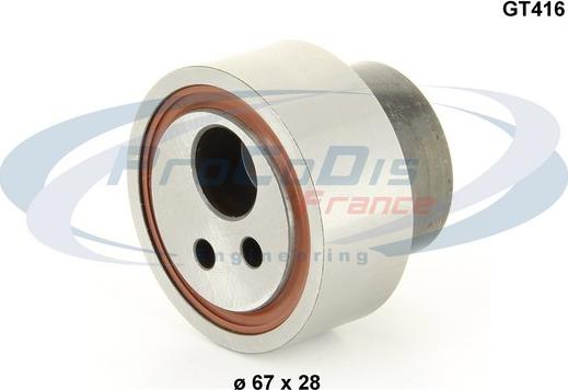 Procodis France GT416 - Натяжна ролик, ремінь ГРМ autocars.com.ua