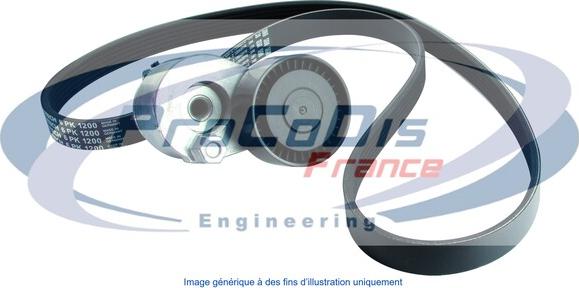 Procodis France KGA6021 - Поликлиновий ремінний комплект autocars.com.ua