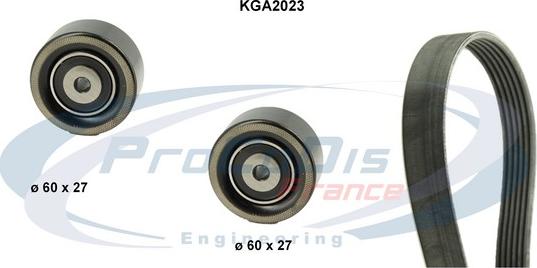 Procodis France KGA2023 - Поликлиновий ремінний комплект autocars.com.ua