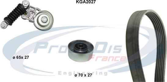 Procodis France KGA2027 - Поликлиновий ремінний комплект autocars.com.ua