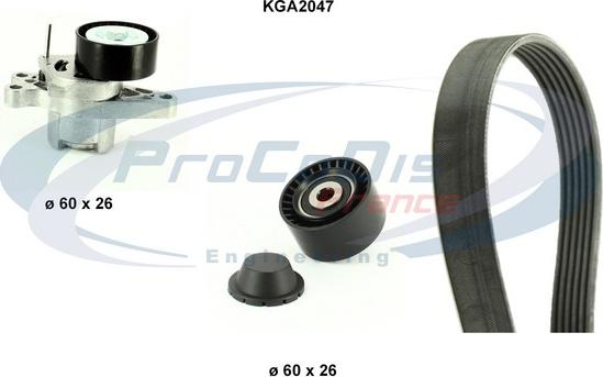 Procodis France KGA2047 - Поликлиновий ремінний комплект autocars.com.ua
