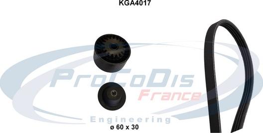 Procodis France KGA4017 - Поликлиновий ремінний комплект autocars.com.ua