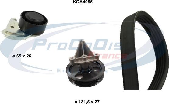 Procodis France KGA4055 - Поликлиновий ремінний комплект autocars.com.ua