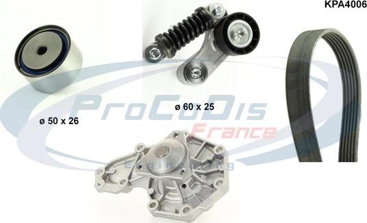 Procodis France KPA4006 - Водяной насос + комплект зубчатого ремня autodnr.net