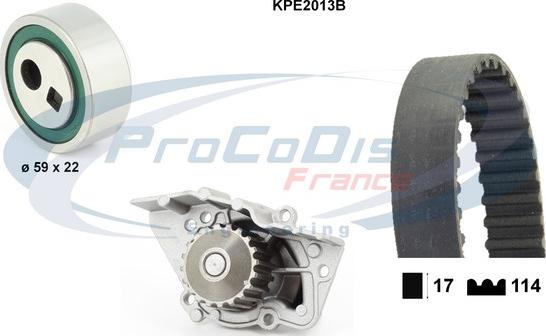 Procodis France KPE2013B - Водяной насос + комплект зубчатого ремня autodnr.net
