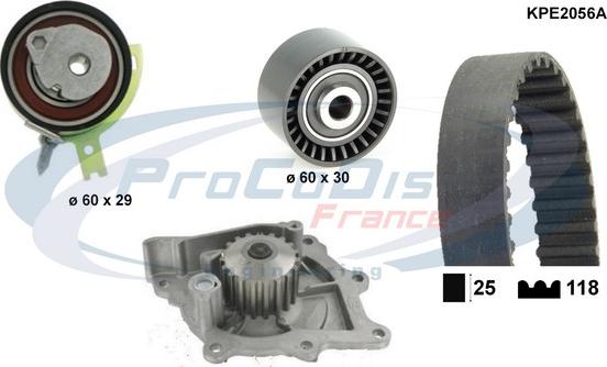 Procodis France KPE2056A - Водяной насос + комплект зубчатого ремня autodnr.net