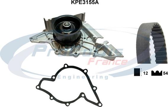 Procodis France KPE3155A - Водяний насос + комплект зубчатого ременя autocars.com.ua