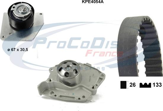 Procodis France KPE4054A - Водяний насос + комплект зубчатого ременя autocars.com.ua