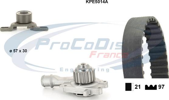 Procodis France KPE5014A - Водяний насос + комплект зубчатого ременя autocars.com.ua