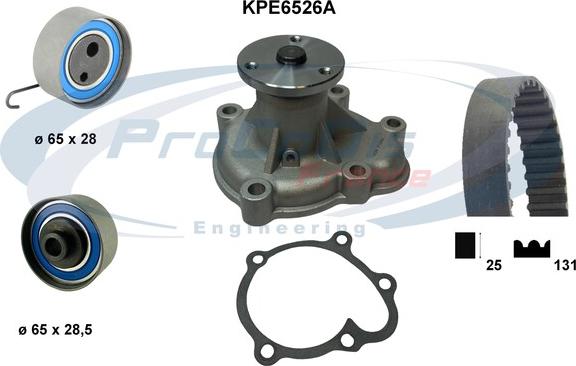 Procodis France KPE6526A - Водяний насос + комплект зубчатого ременя autocars.com.ua