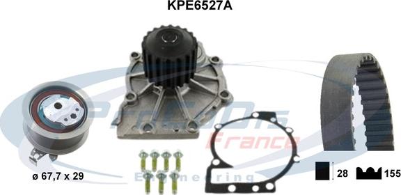 Procodis France KPE6527A - Водяний насос + комплект зубчатого ременя autocars.com.ua