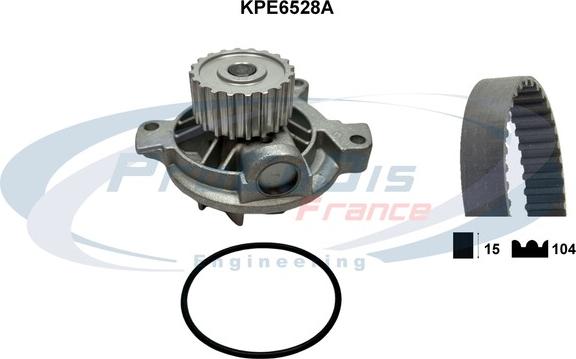 Procodis France KPE6528A - Водяний насос + комплект зубчатого ременя autocars.com.ua