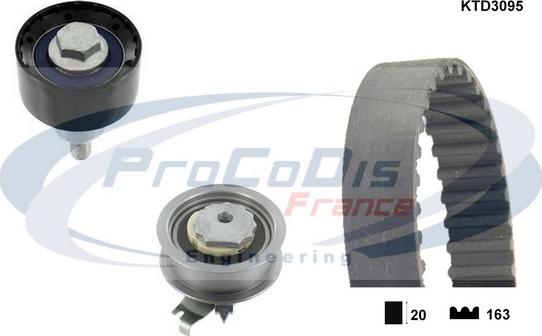 Procodis France KTD3095 - Комплект ременя ГРМ autocars.com.ua