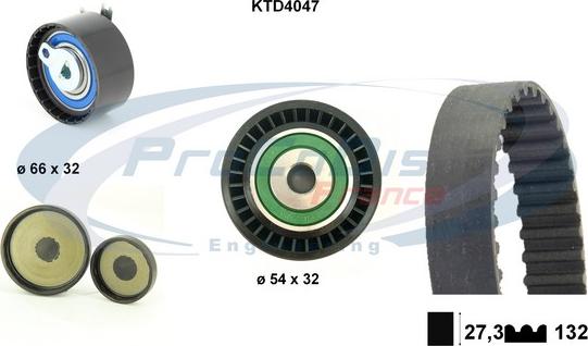 Procodis France KTD4047 - Комплект ременя ГРМ autocars.com.ua