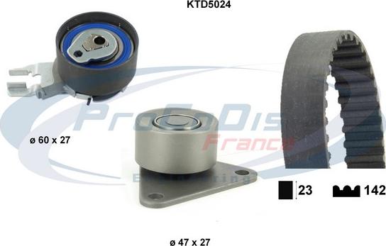 Procodis France KTD5024 - Комплект ременя ГРМ autocars.com.ua
