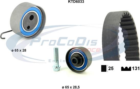 Procodis France KTD6033 - Комплект ременя ГРМ autocars.com.ua