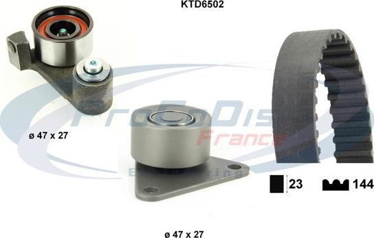 Procodis France KTD6502 - Комплект ременя ГРМ autocars.com.ua