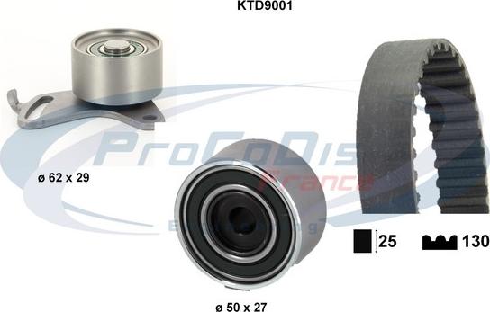 Procodis France KTD9001 - Комплект ременя ГРМ autocars.com.ua