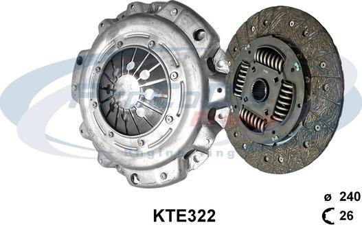Procodis France KTE322 - Комплект зчеплення autocars.com.ua