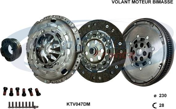 Procodis France KTV047DM - Комплект сцепления autodnr.net